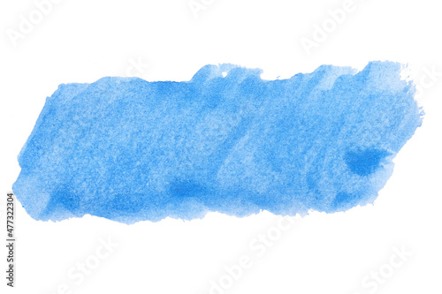 abstract acrylic watercolor paint brush stroke texture isolated on white background for logo and banner. design, creative, and illustration.