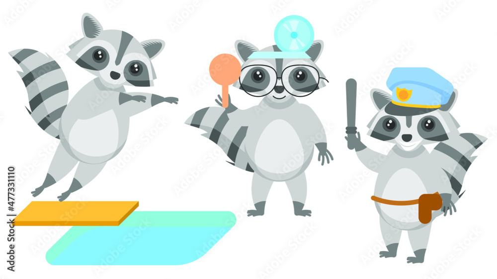 Set Abstract Collection Flat Cartoon
Different Animal Raccoons Jumping Into The Pool, Policeman With Baton, Ophthalmologist With Scapula Vector Design Style Elements Fauna Wildlife Set Abstract Collection Flat Cartoon
Different Animal Raccoons Jumping Into The Pool, Policeman With Baton, Ophthalmologist With Scapula Vector Design Style Elements Fauna Wildlife