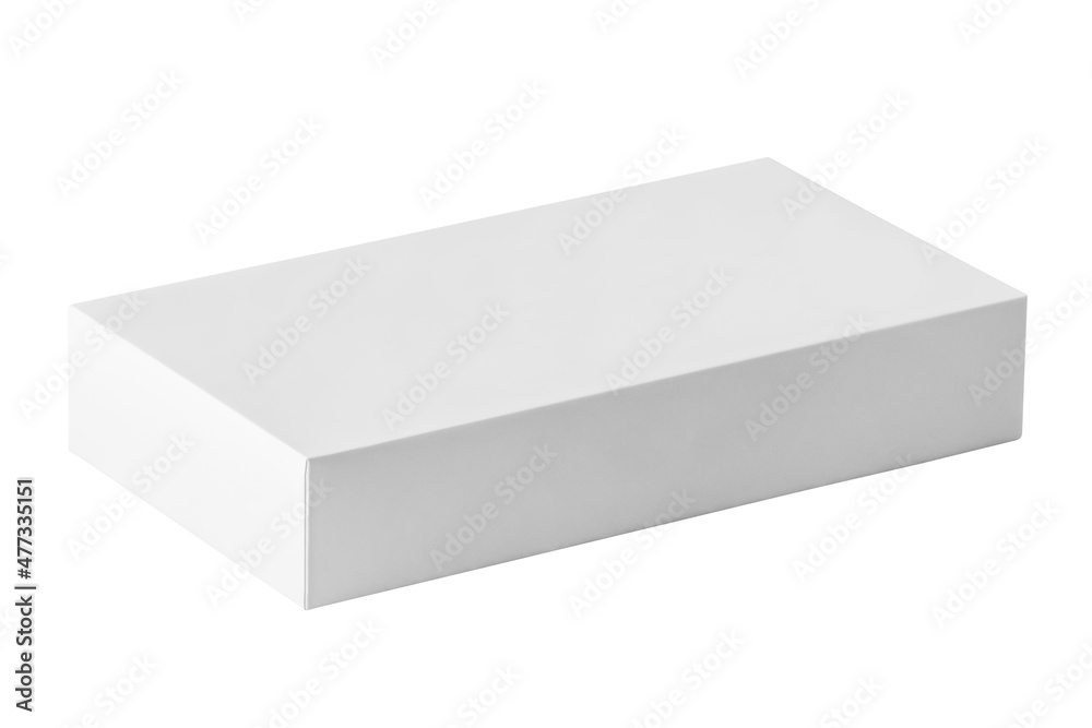 Mockup white box isolated on white background Mockup white box isolated on white background