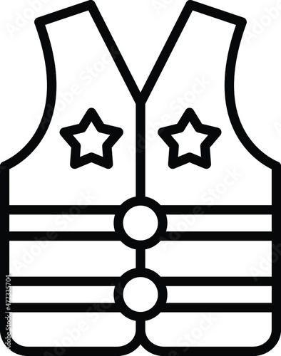 Life Vest Icon Style