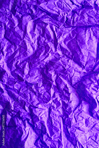 Wrinkled purple paper texture