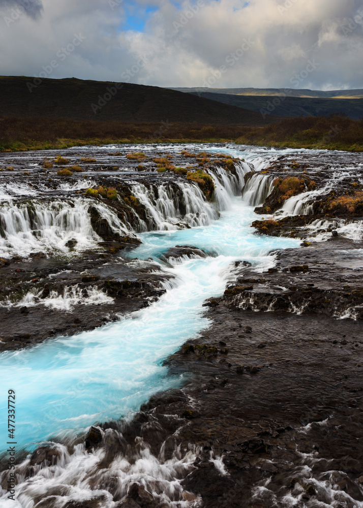 Obraz premium Brúarfoss waterfall