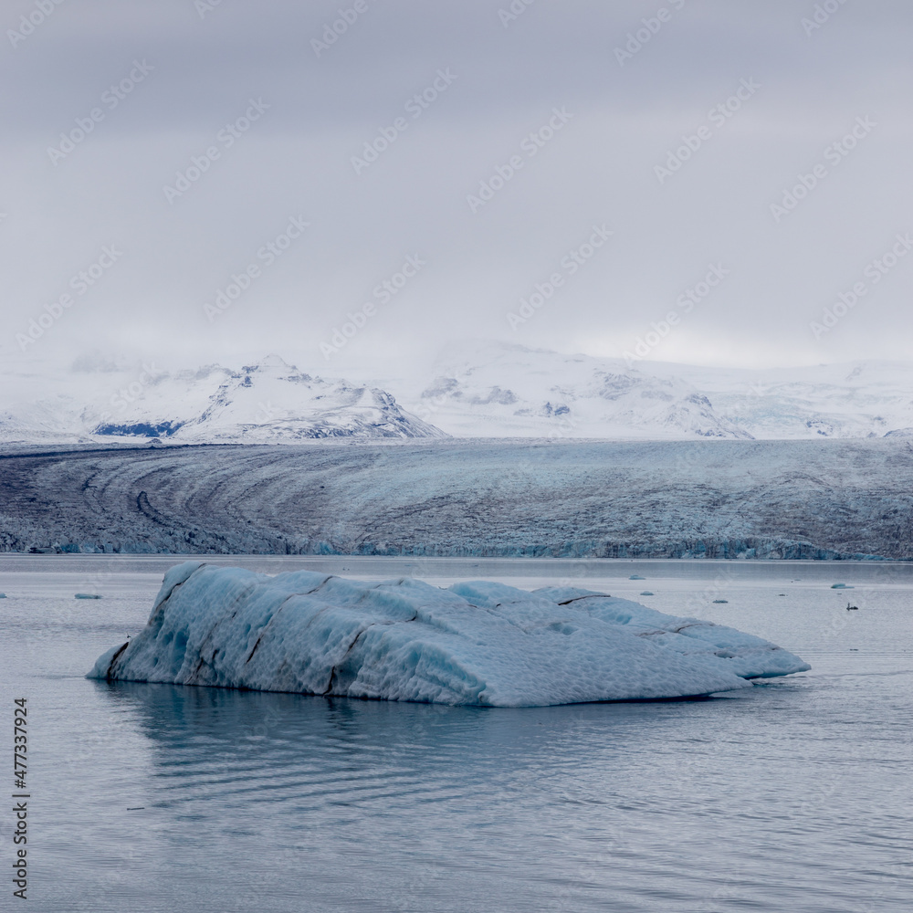 iceberg in lagune in iceland