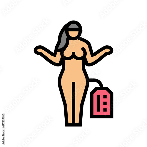 doll sex toy color icon vector. doll sex toy sign. isolated symbol illustration