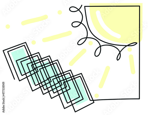 One line drawing of Solar power plant.
One continuous line drawing of solar power plant turn up skyward absorb the sunlight.
