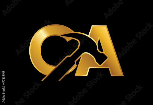 Initial Letter C A Logo Design Vector. Graphic Alphabet Symbol For Corporate Business Identity