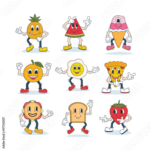 Set of 30s vintage cartoon characters