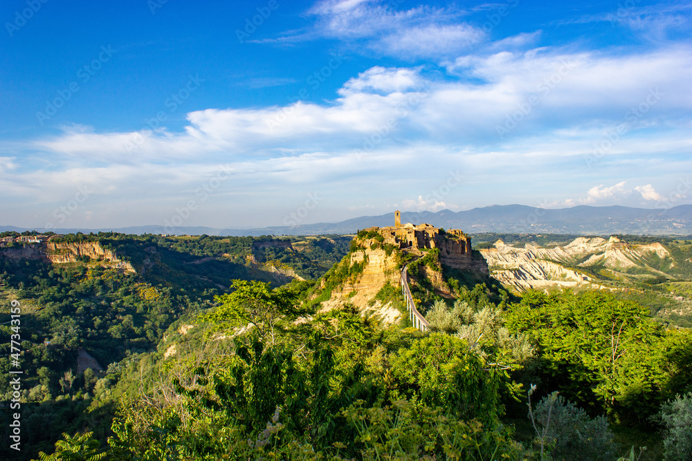Naklejka premium Little medieval town Civita di Bagnoregio, the dying city, Lazio, Italy