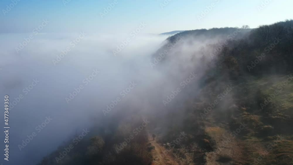 Aerial view above the clouds and sky in sunrise time , Inspiration concept Aerial view above the clouds and sky in sunrise time , Inspiration concept