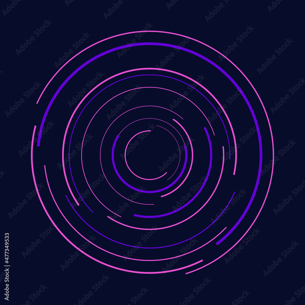 Abstract pink and violet rounded lines. Geometric art. Trendy design element for frame, logo, tattoo, sign, symbol, web pages, prints, posters, template, pattern and abstract background Abstract pink and violet rounded lines. Geometric art. Trendy design element for frame, logo, tattoo, sign, symbol, web pages, prints, posters, template, pattern and abstract background