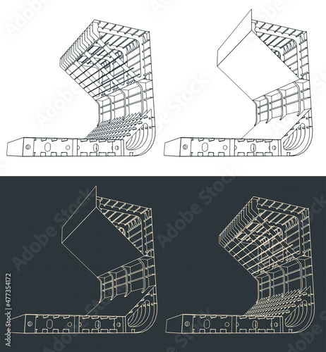 Middle section of a large cargo ship