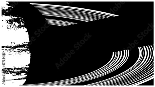 Planet with rings close up