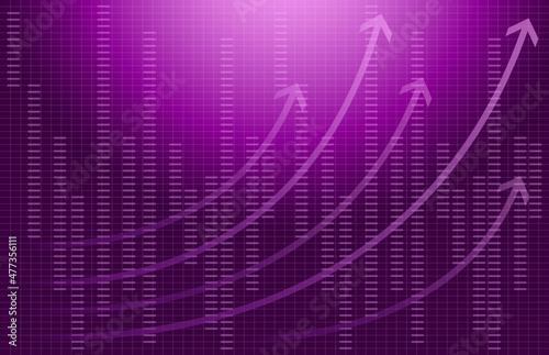 Purple background with arrows. Background for business presentation