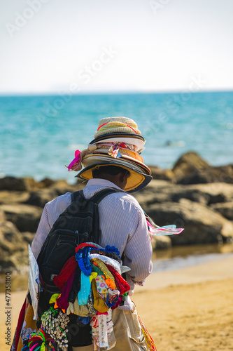 beach seller sea summer vacation