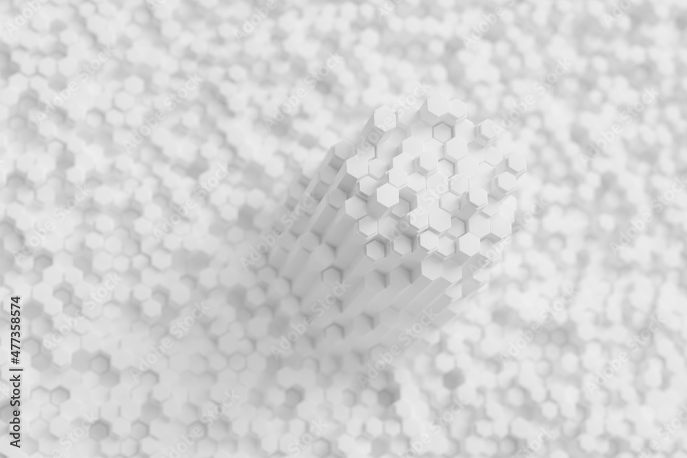 Fototapeta premium 3d Rendering of Hexagon Backgrounds