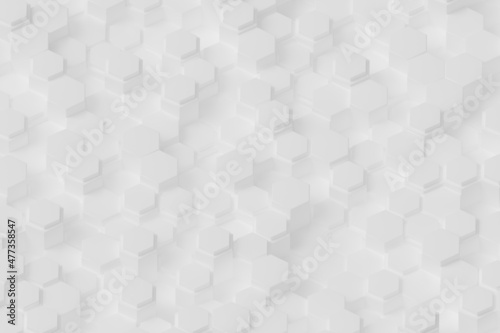 Fototapeta Naklejka Na Ścianę i Meble -  3d Rendering of Hexagon Backgrounds