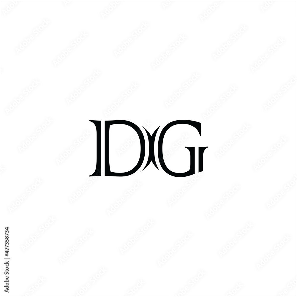 letter d g logo vector creative template