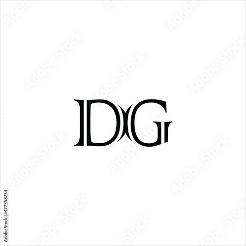 letter d g logo vector creative template