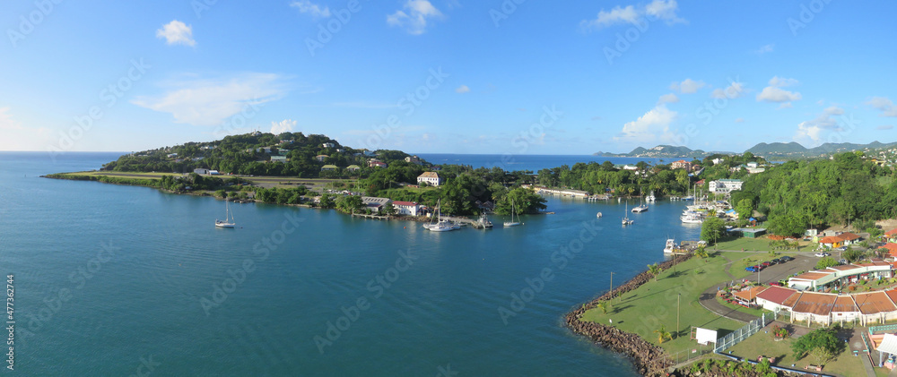 Saint Lucia view of tropical paradise