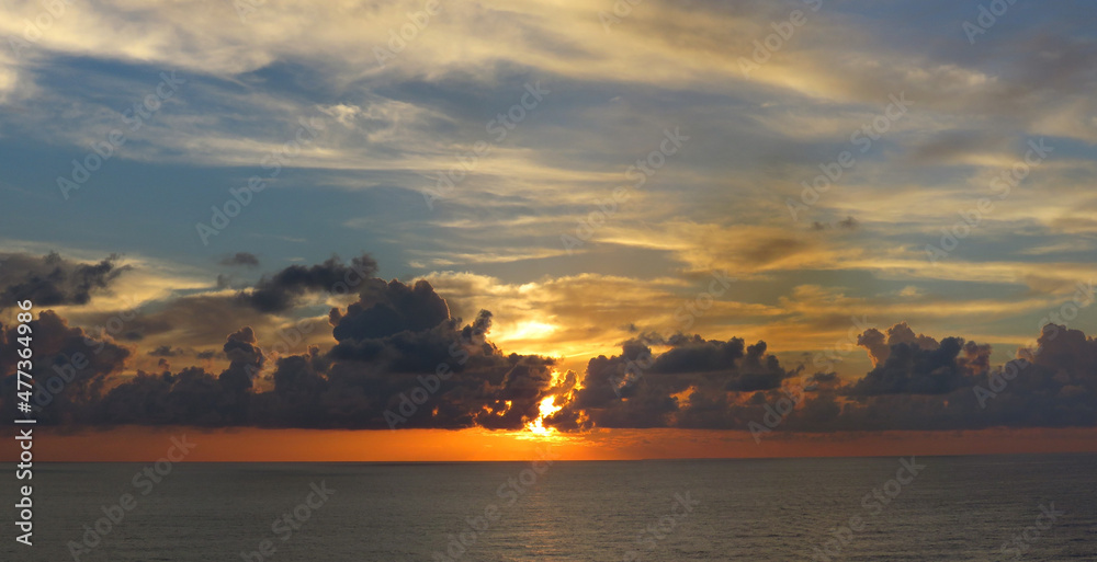 Always surprising colorful Caribbean sunset Always surprising colorful Caribbean sunset