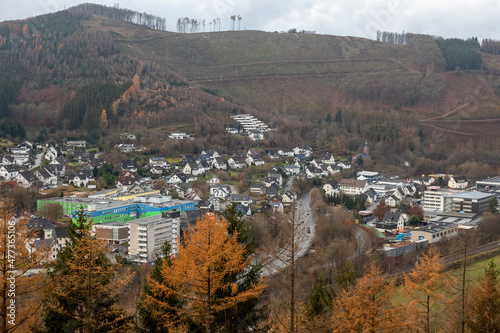 Lennestadt von oben Blick auf das Krankenhaus photo