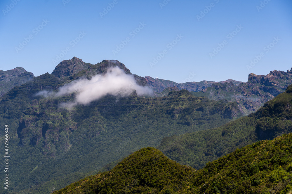 View to Pico Arieiro mountain
