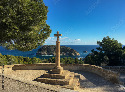 Portitxol Cross in Javea, Spain photo