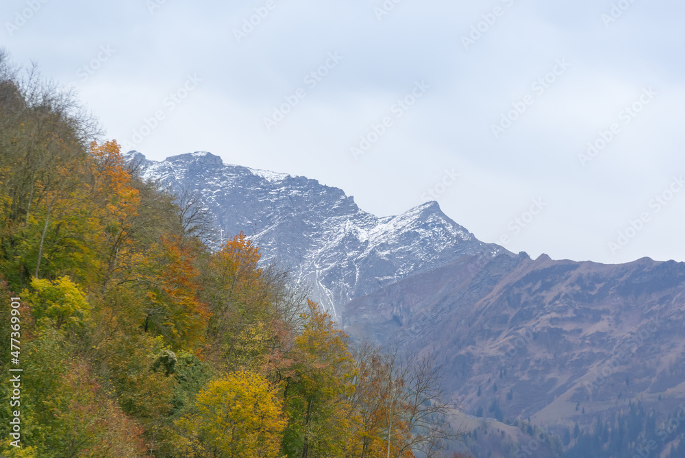 Mountains in the city of Vaduz in Liechtenstein Mountains in the city of Vaduz in Liechtenstein