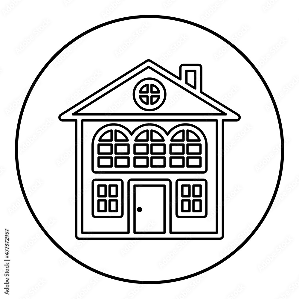 House Flat Icon Isolated On White Background House Flat Icon Isolated On White Background