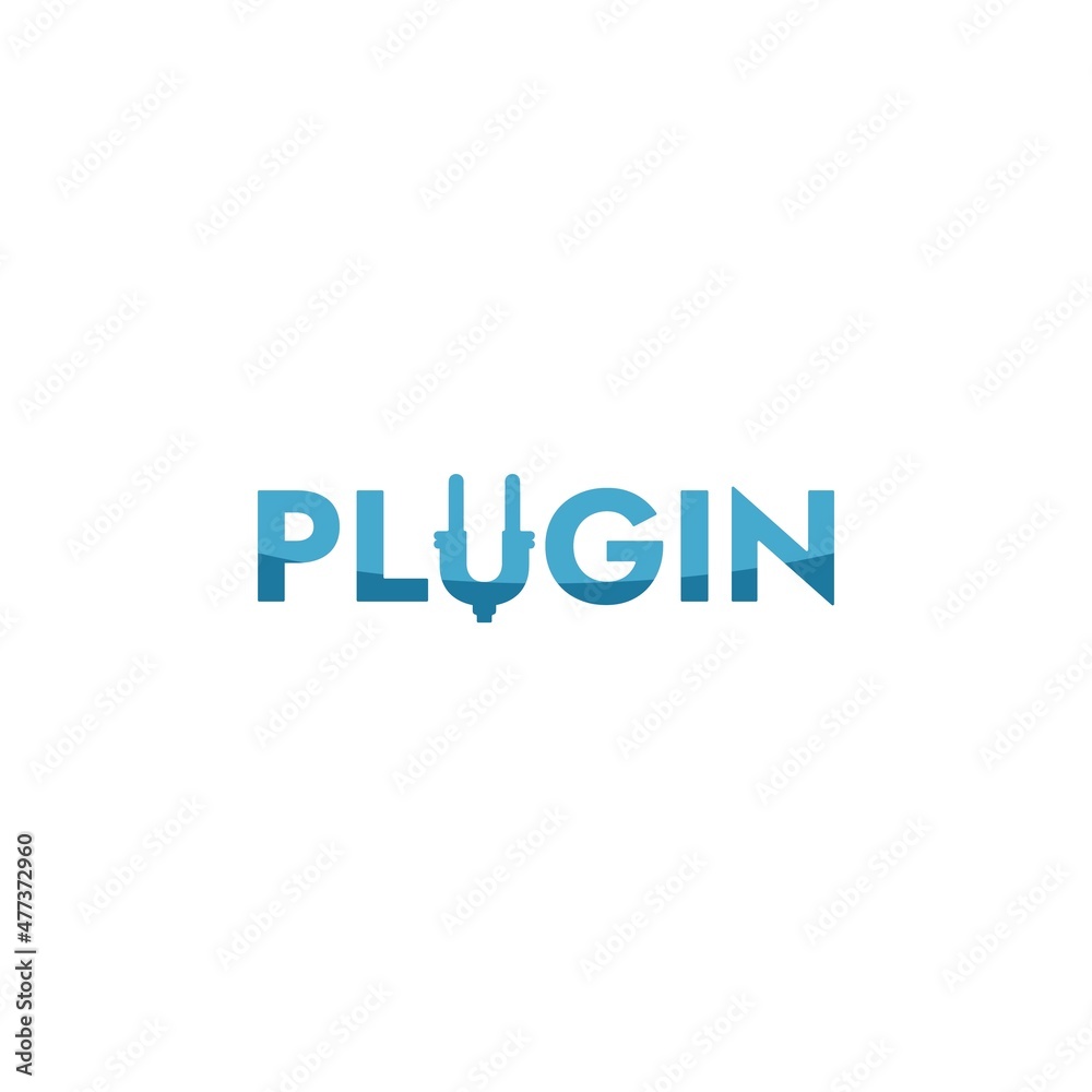 Plug in logo, icon and template. technology