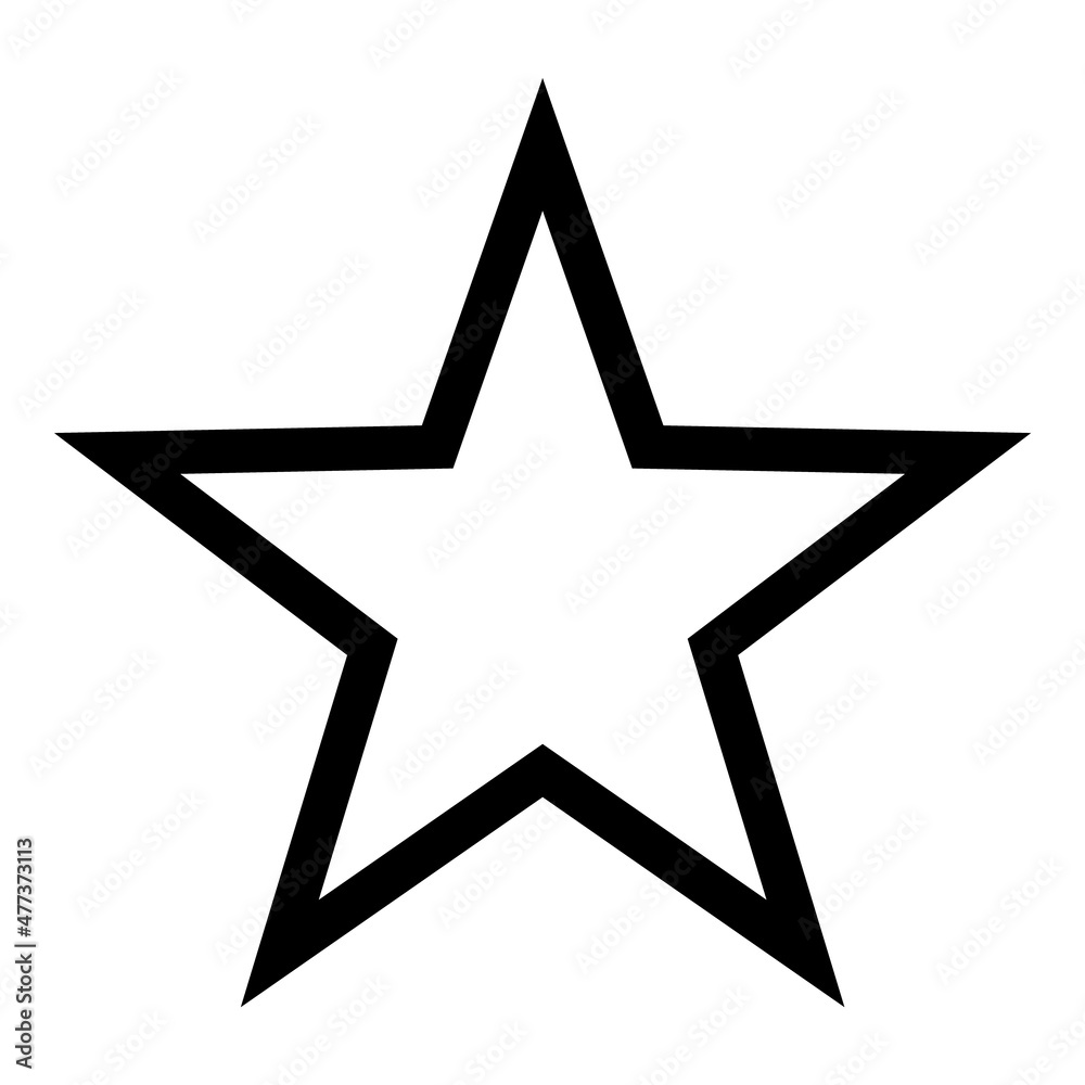 Stars Flat Icon Isolated On White Background Stars Flat Icon Isolated On White Background