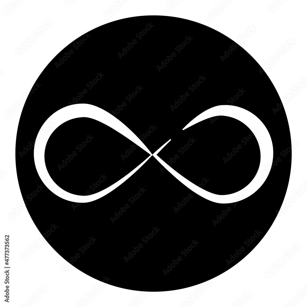 Infinity Flat Icon Isolated On White Background Infinity Flat Icon Isolated On White Background