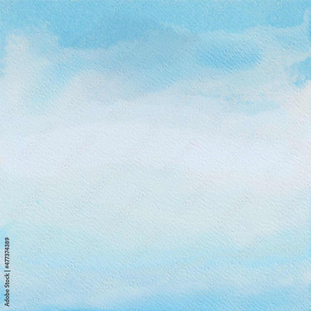 Abstract Watercolor Blue Sky Background