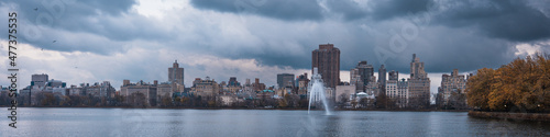 panorama view from New York City, Manhattan Central Park