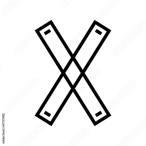 fetish sex toy line icon vector. fetish sex toy sign. isolated contour symbol black illustration