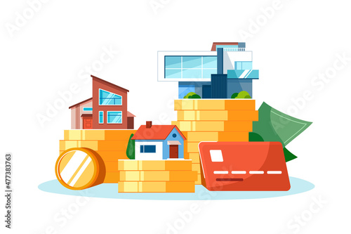 Elite real estate houses with different cost