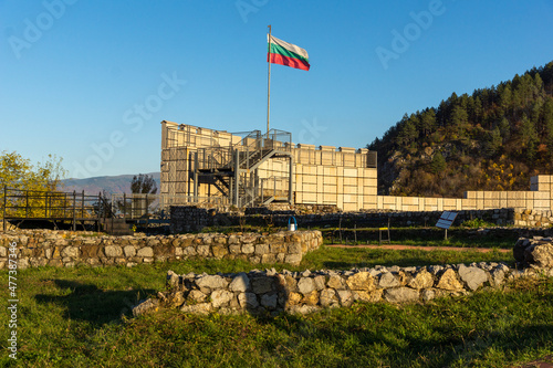 Ruins of medieval fortificated city of Krakra, Bulgaria photo