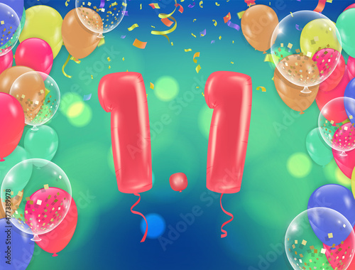 Party balloons 1-1-shopping day. SPECIAL OFFER Supper sale. shopping online