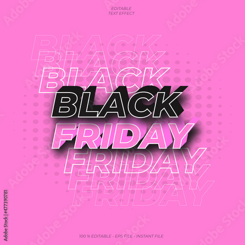 black friday text effect