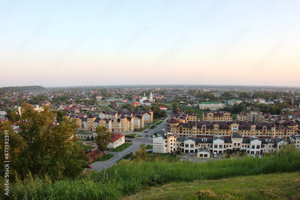 Fototapeta premium View of the city from Alafeyskaya mountain