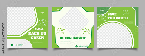 Environmental recycle and reuse social media	