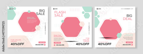 fashion banner social media template premium vector