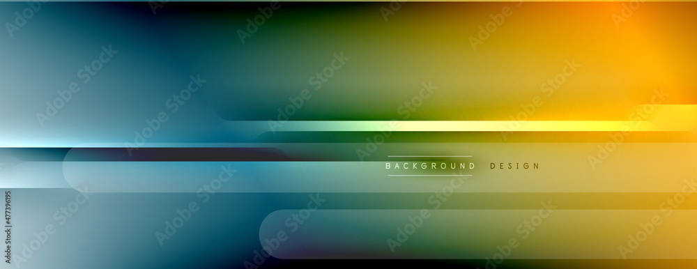 Abstract background. Shadow lines on bright shiny gradient background.