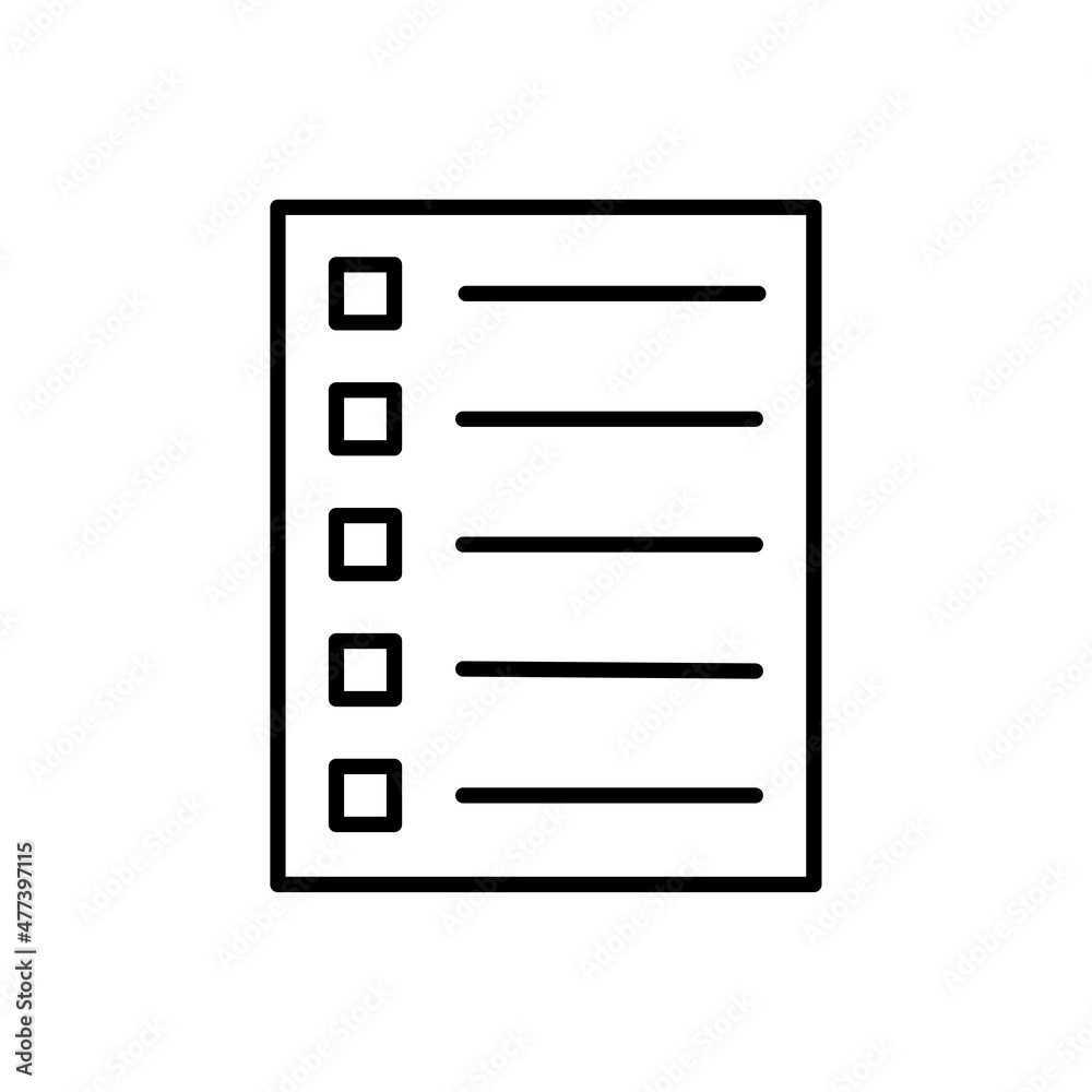 List icon. Contract document. Planner list. Task paper. Flat sign. Business background. Vector illustration. Stock image. List icon. Contract document. Planner list. Task paper. Flat sign. Business background. Vector illustration. Stock image.