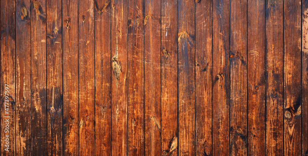 Wood texture, old yellow textured boards. Background