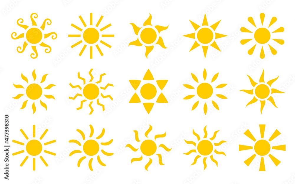 Sun stamp boho tattoo ethnic badge yellow flat set. Trendy sticker weather symbol stylized design mystic decor cover sticker social network stories collage minimal print rays ethno isolated on white Sun stamp boho tattoo ethnic badge yellow flat set. Trendy sticker weather symbol stylized design mystic decor cover sticker social network stories collage minimal print rays ethno isolated on white