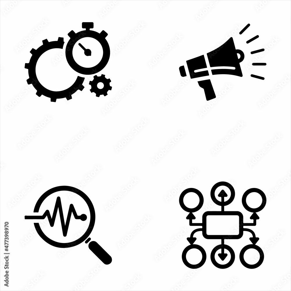 SEO And Online Marketing Black Icon Set 1 SEO And Online Marketing Black Icon Set 1