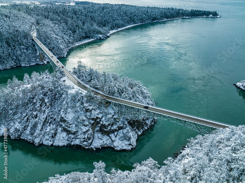 Deception Pass Aerial photo