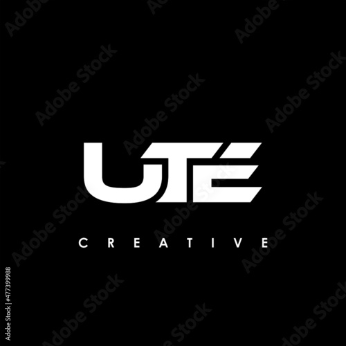 UTE Letter Initial Logo Design Template Vector Illustration
