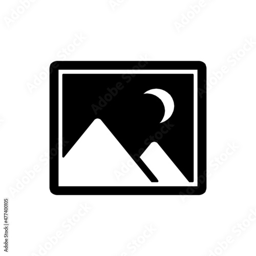 Illustration vector graphic of Image Icon Night Version